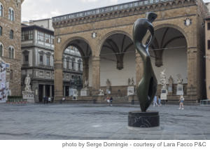 Henry Moore in Florence, Firenze, Piazza Signoria, San Miniato al Monte