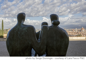 Henry Moore in Florence, Firenze, Piazza Signoria, San Miniato al Monte