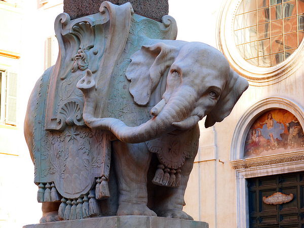 Gian Lorenzo Bernini, Piazza Minerva, Rome, Jens Vilhelm Dahlerup, Elephant Tower, Copenhagen