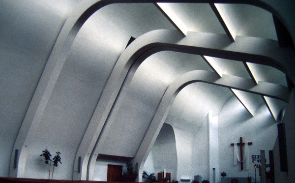 Alvar Aalto, Elissa Aalto, Chiesa di S. Maria Assunta Church, Cardinale Giacomo Lercaro, Riola, Bologna, Italy