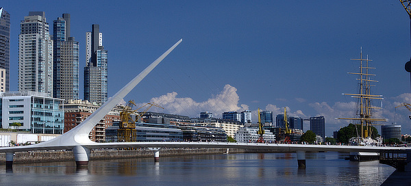Santiago Calatrava, Puente de la Mujer, Buenos Aires, Argentina