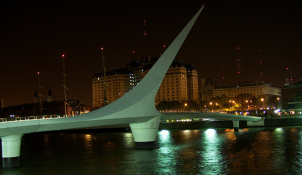 Santiago Calatrava, Puente de la Mujer, Buenos Aires, Argentina
