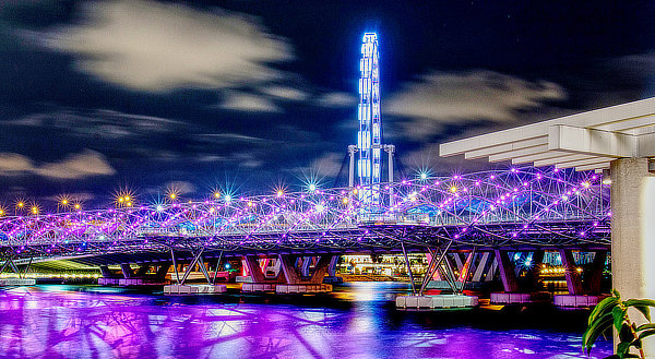 The Helix Bridge, Singapore, Marina Bay, Cox Rayner Architects, Architects61, Arup