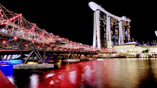 The Helix Bridge, Singapore, Marina Bay, Cox Rayner Architects, Architects61, Arup