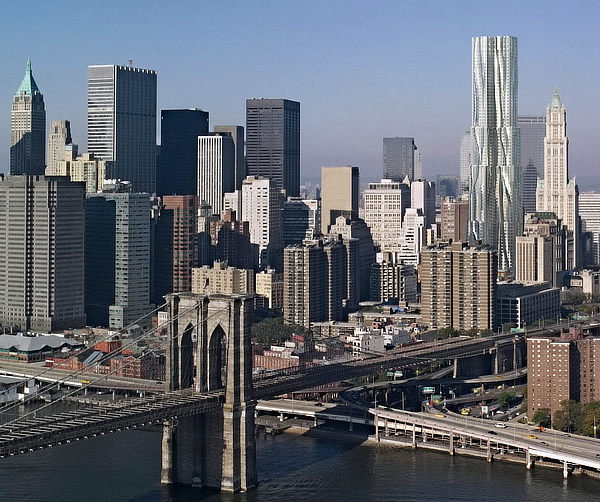 Frank O. Gehry, Gehry Partners, 8 Spruce Street, Beekman Tower, New York, Manhattan, WSP Cantor Seinuk