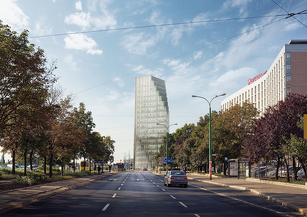 MVRDV, Baltyk Tower, Poznan, Poland, Polska, Natkaniec Olechnicki Architekci, Akon