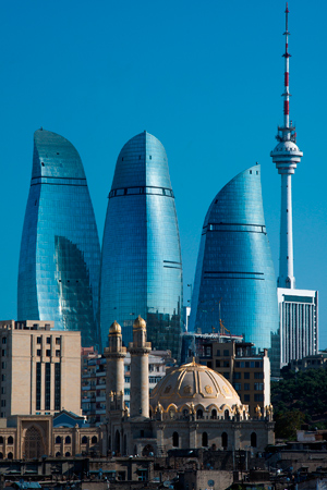 HOK, Hellmuth Obata Kassabaum, Flame Towers, Baku, Azerbaijan, Balkar Mühendislik