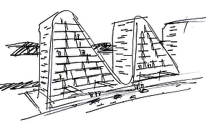 Henning Larsen, Wave, Bølgen, Vejle, Danmark, Residential buildings, Multiple dwelling