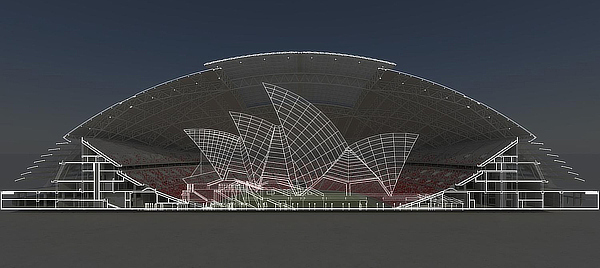 Arup Associates, Singapore National Stadium, AECOM, DP Architects