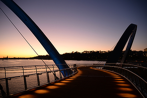 Arup Associates, Elizabeth Quay Bridge, Perth, Western Australia