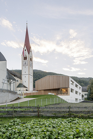 feld72, Kindergarten, Valdaora di Sotto, Niederolang, South Tyrol, Bolzano, Italy