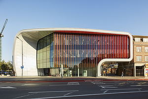 bblur architecture, CZWG Architects, The Curve, Slough, Berkshire, Colorminium, Buro Happold