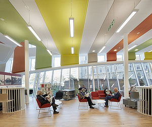 bblur architecture, CZWG Architects, The Curve, Slough, Berkshire, Colorminium, Buro Happold