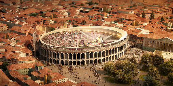 gmp von Gerkan Marg und Partner, sbp schlaich bergermann partner, Arena di Verona, roof, Veneto, Italy