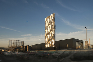 C.F. Møller, Greenwich Peninsula, Low Carbon Energy Centre, Conrad Shawcross, London, Buro Happold, Knight Dragon