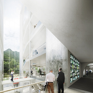 BIG, Bjarke Ingels, Thomas Christoffersen, S. Pellegrino Flagship Factory, Atelier Verticale, West8, Schlaich Bergermann Partner