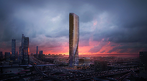 UNStudio, Ben van Berkel, Werner Sobek, Wasl Tower, Dubai, Green4Cities, UAE United Arab Emirates