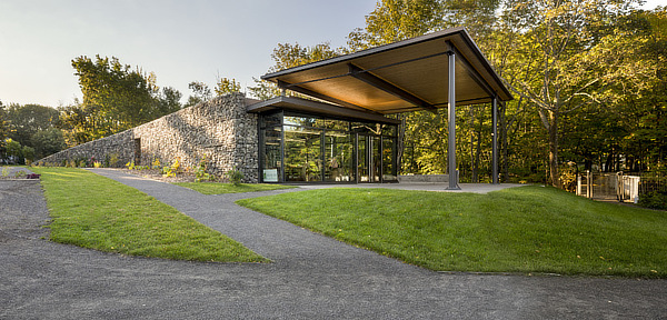 Pavillon dʼaccueil de la Seigneurie des Aulnaies, Visitor Centre, AC /a AnneCarrier architecture, St-Roch-des-Aulnaies, Quebec, Canada