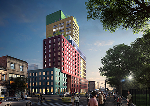 Radio Tower Hotel, MVRDV, Winy Maas, New York, Manhattan, Washington Heights, Stonehill Taylor Architects