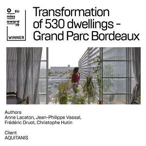 Lacaton & Vassal, Frédéric Druot, Christophe Hutin, Grand Parc Bordeaux, Transformation of 530 dwellings, Aquitaine, France