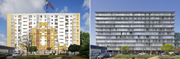 Lacaton & Vassal, Frédéric Druot, Christophe Hutin, Grand Parc Bordeaux, Transformation of 530 dwellings, Aquitaine, France