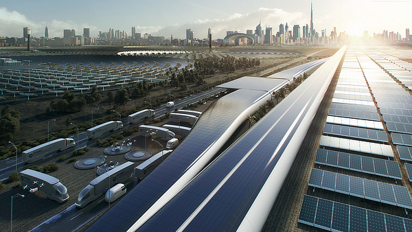 Foster + Partners, DP World Cargospeed, DP World, Virgin Hyperloop One, Dubai, UAE, Stefan Behling