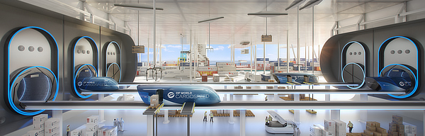 Foster + Partners, DP World Cargospeed, DP World, Virgin Hyperloop One, Dubai, UAE, Stefan Behling