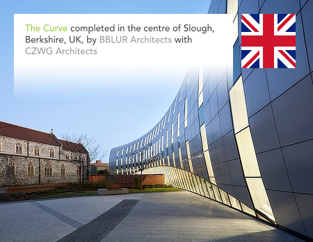 bblur architecture, CZWG Architects, The Curve, Slough, Berkshire, Colorminium, Buro Happold