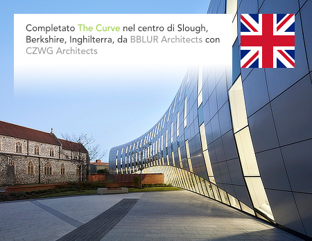 bblur architecture, CZWG Architects, The Curve, Slough, Berkshire, Colorminium, Buro Happold