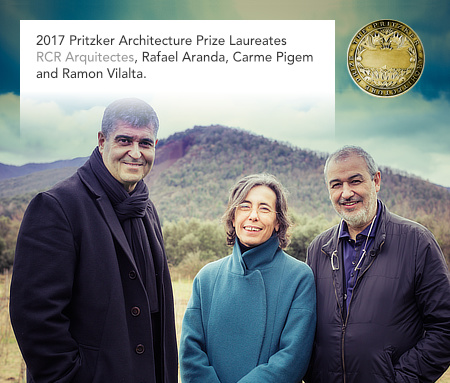 Pritzker Architecture Prize 2017, RCR Arquitectes, Rafael Aranda, Carme Pigem, Ramon Vilalta