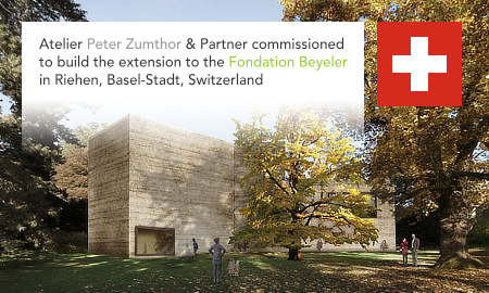 Atelier Peter Zumthor, Fondation Beyeler, Haus für Kunst, House for Art, Riehen, Basel-Stadt, Switzerland