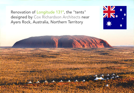 Longitude 131°, Cox Richardson Architects, Ayers Rock, Northern Territory, Australia, Tract Consultants, Robert Bird