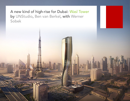 UNStudio, Ben van Berkel, Werner Sobek, Wasl Tower, Dubai, Green4Cities, UAE United Arab Emirates