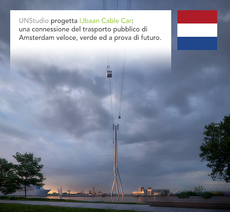 UNStudio, Ben van Berkel, IJbaan Cable Car, Amsterdam, Netherlands, Holland
