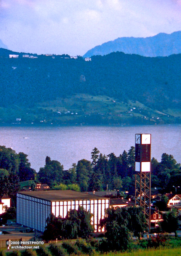 Franz Füeg, Piuskirche, St. Pius Church and Parish Center, Meggen, Luzern, Lucerne