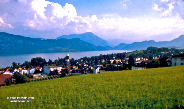 Franz Füeg, Piuskirche, St. Pius Church and Parish Center, Meggen, Luzern, Lucerne