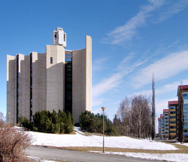 Kalevan kirkko, Kaleva Parish Church, Reima Pietilä, Raili Paatelainen Pietilä, Tampere, Finland, Aatto Simonen