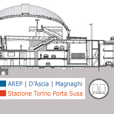 AREP Silvio D'Ascia Agostino Magnaghi Torino Porta Susa Station