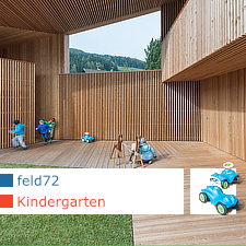 feld72, Kindergarten, Valdaora di Sotto, Niederolang, South Tyrol, Bolzano, Italy