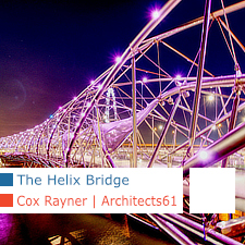 The Helix Bridge, Singapore, Marina Bay, Cox Rayner Architects, Architects61, Arup