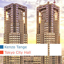 Kenzo Tange, Tokyo Metropolitan Government Building, City Hall, Tokyo, Japan, Kiyoshi Mutō