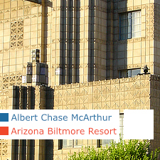 Albert Chase McArthur, Arizona Biltmore Resort, Phoenix, Frank Lloyd Wright, Shining, Stanley Kubrick
