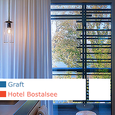 Graft architects, Hotel Bostalsee, Gonnesweiler, Saarland, Germany, Knippers Helbig, Ernst Partner Landschaftsarchitekten