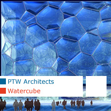 Watercube, PTW Architects, National Aquatics Center, Beijing, China, 2008 Olympics Games