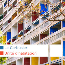 Le Corbusier, Unité d'habitation, Marseille, Berlin, Firminy
